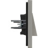 Вывод кабеля IEK FORTEPIANO FP542 сталь FP-VK10-0-K46